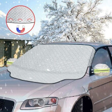 Ezlife Magnetic Car Windshield Cover, Universal Windshield Protector, Protects Windshield from Sun, UV, and Frost