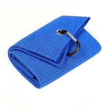 Towel, Waffle Golf Towel with Thickened 3-Ply Wiping Rod to Absorb Sweat (Blue)