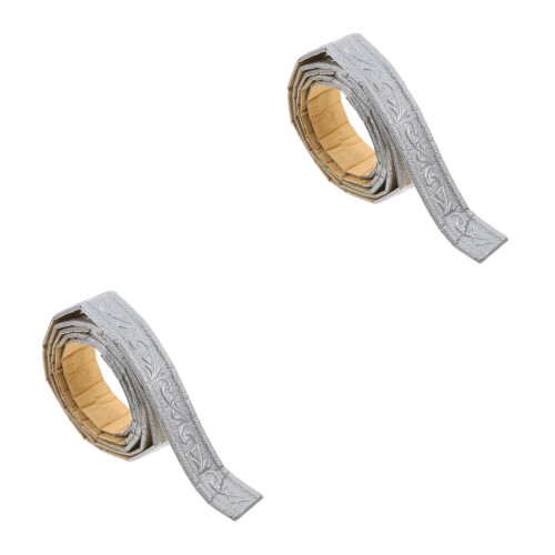 2Rouleaux Moulure Décorative En Mousse Grise Adhésive Pour Intérieur