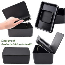 (Green) Wet Wipes Storage Box Wipes Dispenser Holder Tissue Storage Box Case With Lid Dustproof
