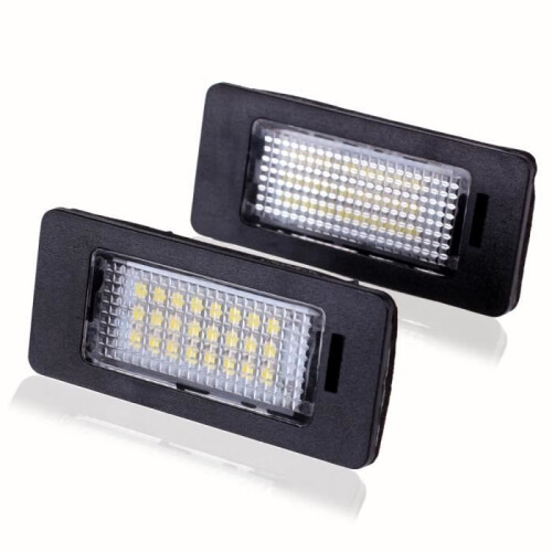 2 PCS LED License Plate Lights No Error SMD3528 Lamp for BMW E82 / E88 / E90 / E92 / E93 / E39 / E60 / E70
