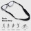 Eyeglass neck strap - ABI - Elastic - Black - Sport - Unisex 1