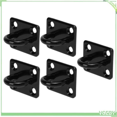 GEBY Black Heavy Duty Stainless Steel Ceiling Hook - Pack of 5