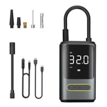 Cordless Car Tire Inflator - Portable Air Compressor - 4000 mAh - LCD Screen - Multifunctional
