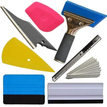 Vinyl Car Window Film Wrapping Kit Tools, Car Tint Film Installation Tools: squeegees, scrapers
