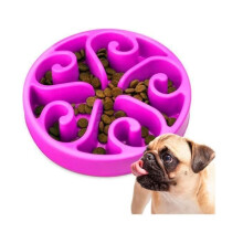 Slow-Feeding Cat or Dog Bowl, Interactive Tray to Reduce Anxiety, for Small, Medium and Large Pets (Vitile)