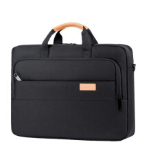 18-inch laptop bag, large capacity, air cushion lining, stylish and ergonomic design, black