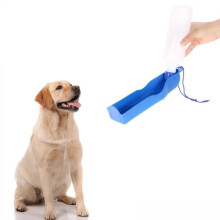 500ml Portable Dog Water Bottle for Pets - Car, Travel, Hiking, Outdoor Walks - 26 * 6.7 * 6.5 cm - Blue