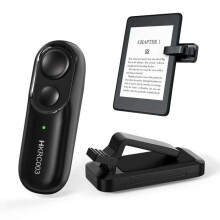 RF Remote Control for Kobo and Kindle e-readers, Page Turner for iPad, iPhone, Android Tablets, Black