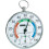 TFA Chrome Thermo-Hygrometer - Measures Indoor Temperature and Humidity - Display Screen 1