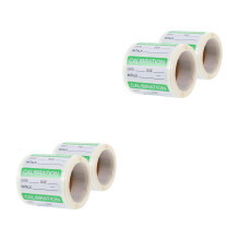 4Rouleaux Étiquettes Calibration Auto-Adhésives Vertes