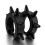 Earrings - Steel - Black - Unisex - Stud - Stud 1
