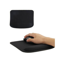 Ergonomic Mouse Pad with Ultra-Thin Wrist Rest for Optimal Comfort, Black, YONIS