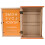 1Boîte Murale Rangement Bois Orange Accessoire Déco Salon 1