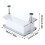 Contemporary Clear Tissue Paper Holder with Innovative Elevating 3