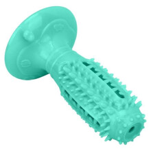 SURENHAP Rubber Pet Toothbrush Stick for Dogs, Pet Supplies Toy, Lake Yellow Blue