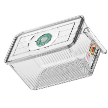 Boîte alimentaire rectangulaire transparente pour réfrigérateur 9,88 oz