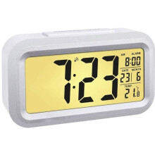 Alarm clock radio - TFA Dostmann - Lumio plus - White - Dimensions: 15x11.4x5.4 cm - Integrated clock