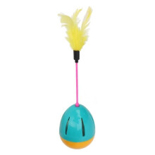 Fafeicy Funny Cat Toy, Feather Cat Toy, Bright Colors, 360 Degree Rotation, Built-in Bell