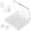 Sewing Machine Bobbins, 25-Piece Transparent Plastic Bobbin Thread Set with Storage Box 1