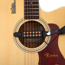 12-hole Acoustic Guitar Microphone Sound Hole Pickup Magnetic Transducer Tone Volume Control Audio Cable HB01 HB010