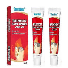 (2pcs) Bunion Pain Relief Cream for Joint & Toe Stiffness, Soothing Foot Care
