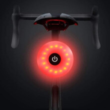 GOTOSEEU Waterproof USB Rechargeable LED Bicycle Tail Light - 5 Lighting Modes - Black