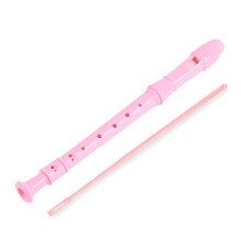 GOTOTOP Plastic Recorder, Soprano Recorder, 8 Holes, ABS Recorder, Flageolet, Reed Pipe, Children's Instruments, Pink