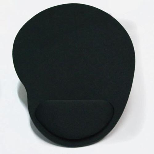 Creative Eco-Friendly Fabric Wrist Mouse Pad for Computer Gaming, Black