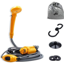 Camping Shower - AUFUN - Portable 12V - 2m Hose - 5m Cable - Accessories Included