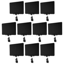 10Sets Kleine Mini Prijsbord Clip Voor Herbruikbaar Zwart PVC