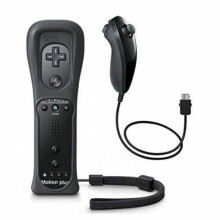 Gamepad - Nintendo - 2-in-1 - Integrated Motion Plus - Nunchuk - Wireless - Black