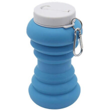 (Blue) Kompaktowa, składana, niebieska butelka Peri, szczelny, przenośny bidet z rozpylaczem do mycia krocza po porodzie