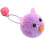 Cat toy - Plush mouse - Purple - With bell - For indoor use 1