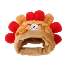 Pet hat - 17.2x15.2x4.2cm - High elasticity - Adjustable strap - Floral pattern