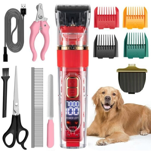 Professional Pet Clipper - 3 Speeds - Low Noise - Cordless
