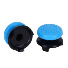 2pcs Thumbstick Soft Silicone Cover Grip Stick Joystick Controller Gamepad Key Cap for PS5 (Blue)