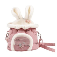 Pet Carrier Bag - Small Portable Bag - White - For Rodents - Outdoor Use