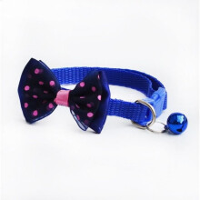 Dog and cat collar, soft and comfortable bow tie, adjustable, with bell, cute grooming accessory [535B627]