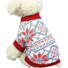 Small Dog Christmas Pattern Coat Clothes, Pet Dog Christmas Pajama Party Outfits