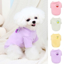 Warm autumn and winter dog clothes, small orchard sweater, puppy clothes, style - Yellow - XL
