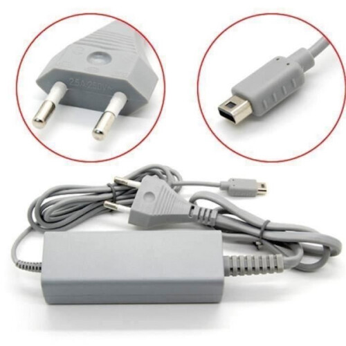 Charger - Nintendo - Wii U - White - Wired - Gaming Accessory