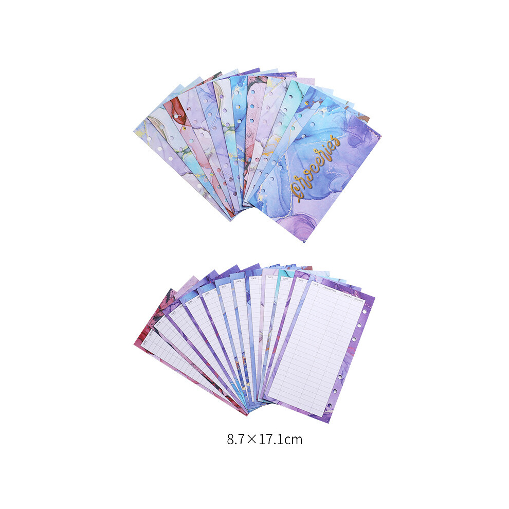 Photos - Other Furniture A6 Budget sheet budget insert expense tracker paper for 6-ring binder 12-pack MultiColor PAM-LXMYX1-99D