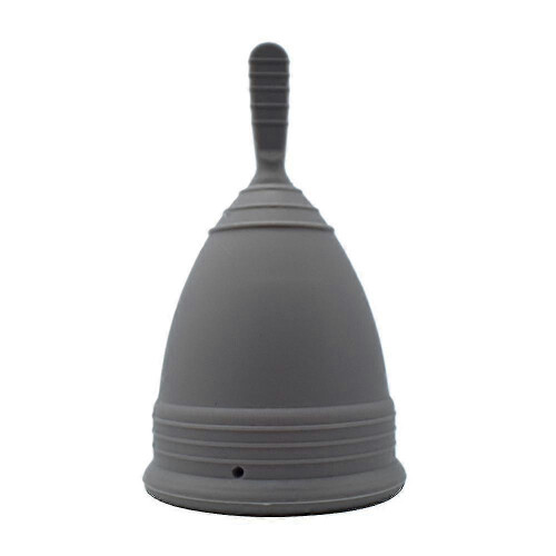 (Small Gray Code) Menstrual Cup Soft Flexible Reusable Period Cup Easy Clean Tampon Alternative
