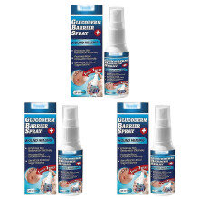 (B 3pcs) Glucoderm Barriers Professional Diabetic Foot Spray, Moisturizing Dry Skin Relief, Natural Ingredients for Foot Care