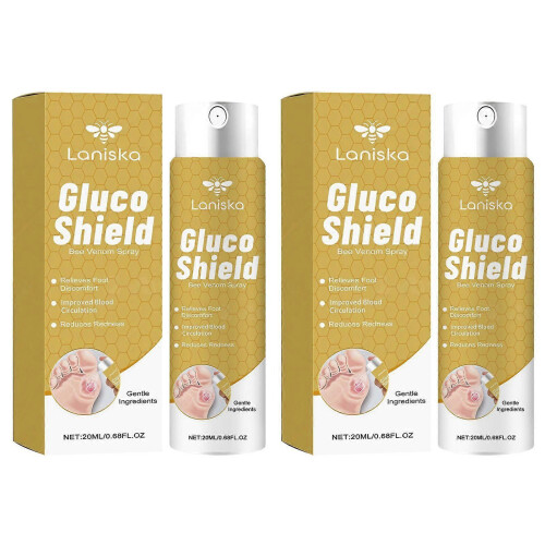(2pcs) Gluco-Shield Bee Venom Wound Spray, Extended Protection for Long Office Hours