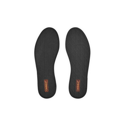 (black, 47) Solette in cotone alla cannella per scarpe