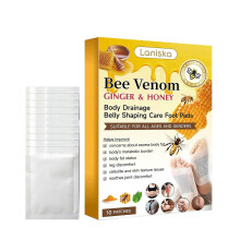 (10 Patches) Moisturizing Foot Pads with Bee Venom & Turmeric - Boost Skin Elasticity & Fat Metabolism