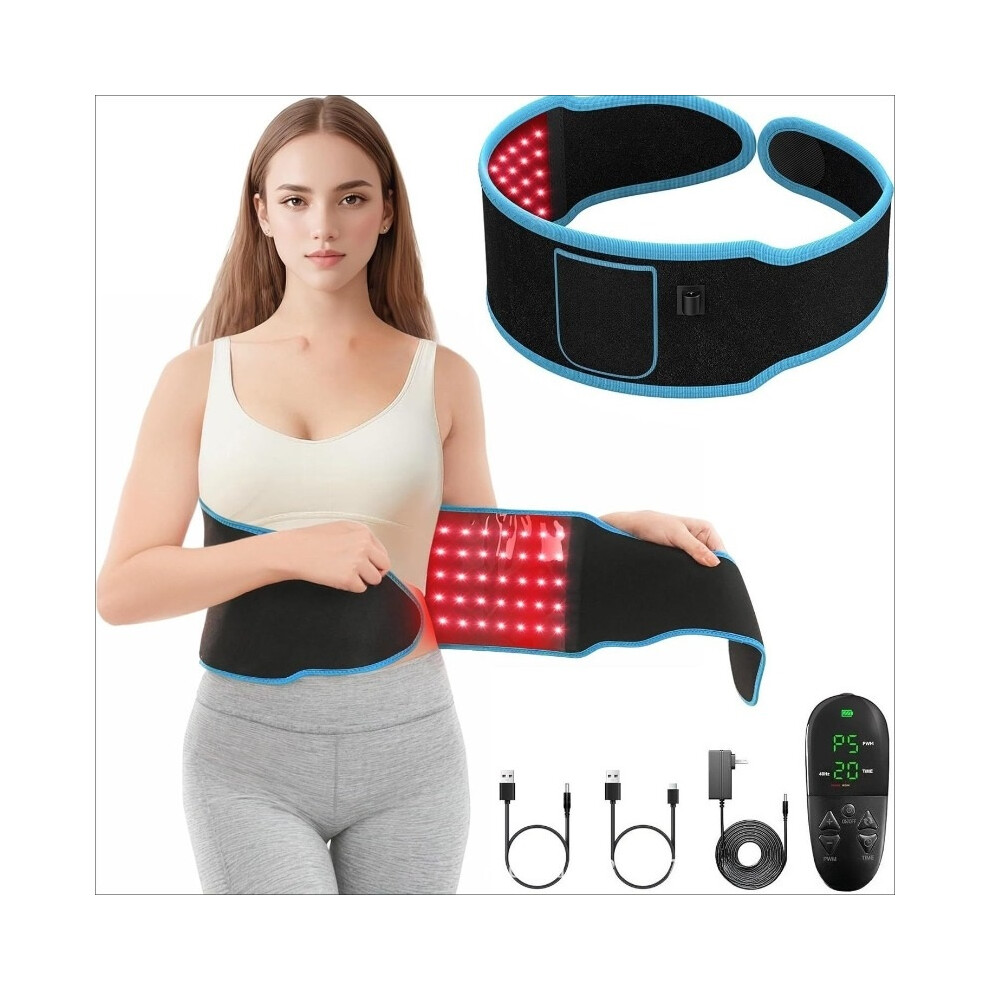 Stoyotu Red/Light Belt 660Nm 850Nm Near Infra Wrap Device For Body Relaxing Muscle Back Massager