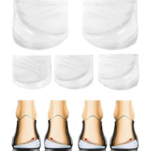 (S 9.5x5.5cm, 3 Layer) 2/3 Layer Adjustable Orthopedic Heel Lift for Supination & Over-Pronation Correction Medial & Lateral